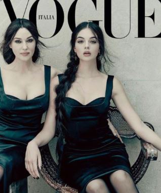 Leonie Cassel mother Monica Bellucci and sister in Vogue Italia